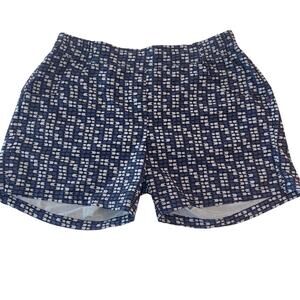 Toad&Co Women's Performance Travel Jetlite Blue Geometric Swim Shorts Small